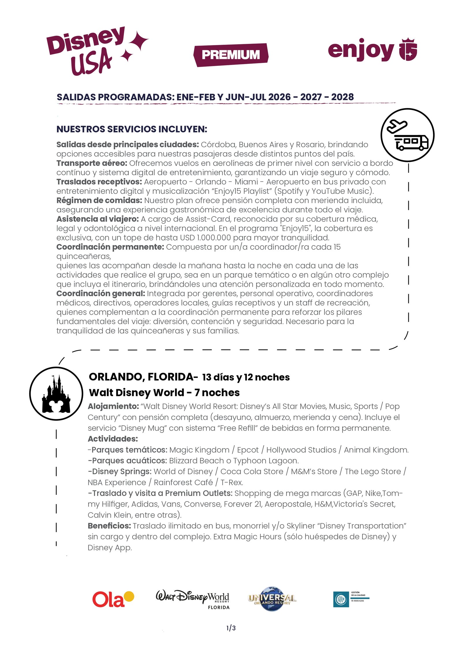 Itinerario Premium