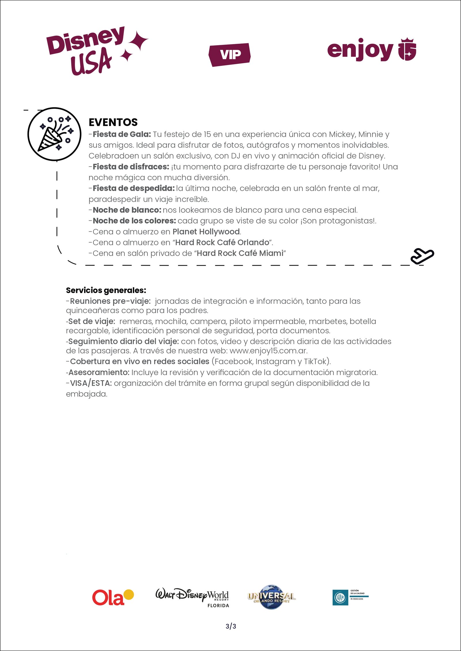 Itinerario Vip 3