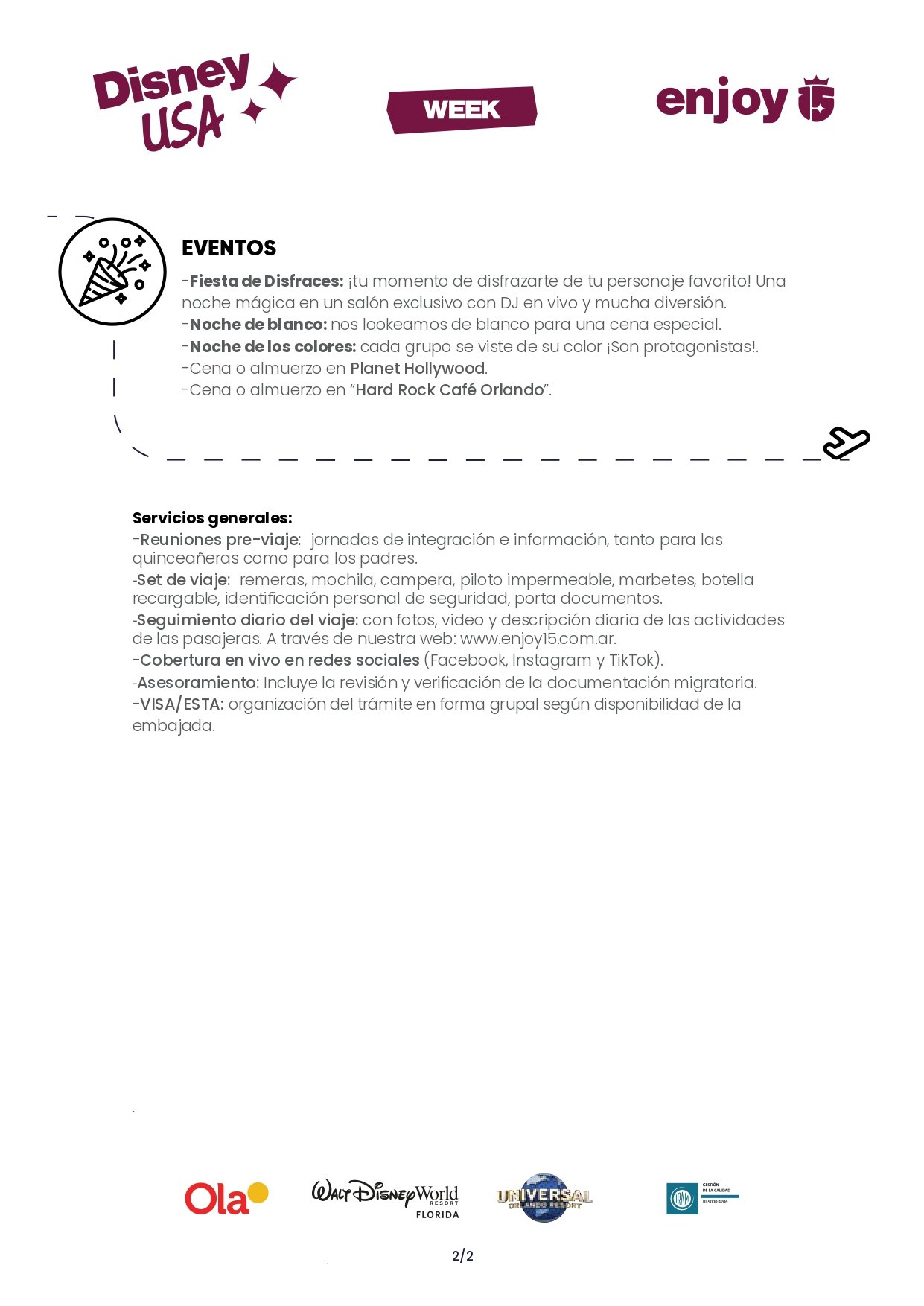 Itinerario Week 2